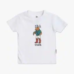 Boys Logo Print Regular Fit Crew-Neck T-Shirt-image-27
