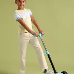 Boys Regular Fit Flat-Front Trousers-image-10
