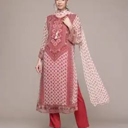 Women Printed Straight Kurta with Pants & Dupatta-image-11