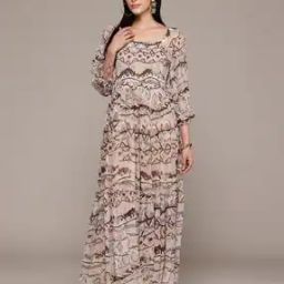 Women Minara Printed Fit & Flare Maxi Dress-image-2