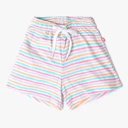 Striped Shorts with Elasticated Drawstring Waist-image-38