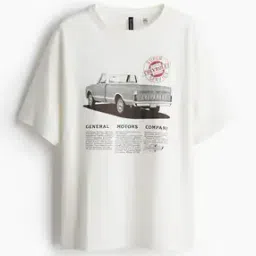h&m Women Oversized Fit Round Neck T-shirt  -picture-8