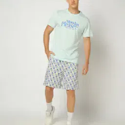 Men Licensee Printed Relaxed Fit Shorts-image-76