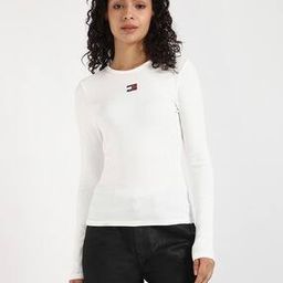 Women Ribbed Slim Fit Round-Neck T-Shirt-image-25