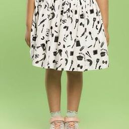Girls Micro Print Flared Skirt-picture-28