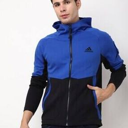 Colourblocked Slim Fit Hooded Bomber Jacket-picture-23