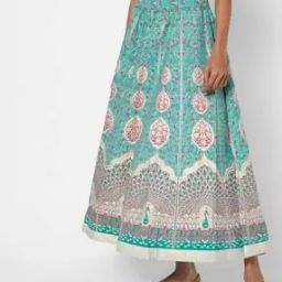 Printed A-line Skirt-picture-23