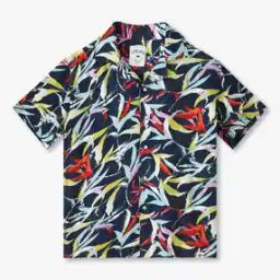 Boys Leaf Print Relaxed Fit Shirt-image-9