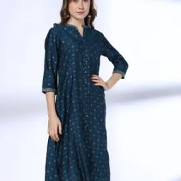 Women Printed A-Line Kurta-image-35