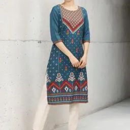 Printed Straight Kurta-image-1