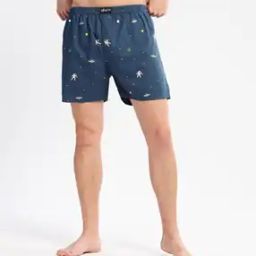 Men Space Print Boxers with Elasticated Waist-picture-43