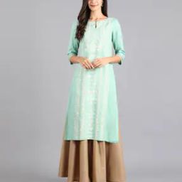 Women Round Neck Printed Kurta-image-49