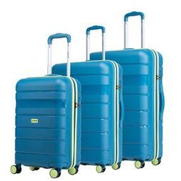 Men Pack of 3 Striped Hard Body Trolley Bags-10