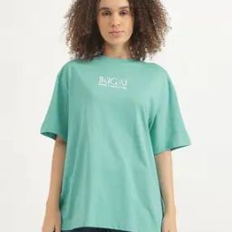 Women Micro Print T-shirt-image-19