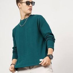 Men Ottoman Structured Oversized Crew-Neck T-Shirt-image-65