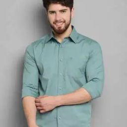 Men Slim Fit Shirt with Patch Pocket-52