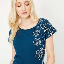 max Women Floral Print Regular Fit Round-Neck T-Shirt-picture-31