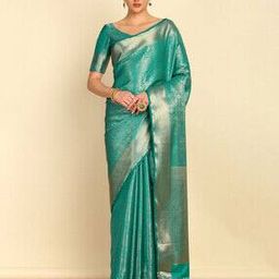 Women Woven Saree with Zari Border-image-41