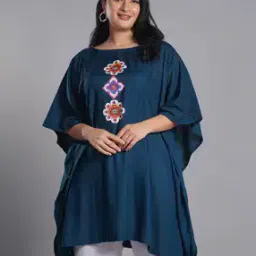Women Flared Kurti with Kaftan Sleeves-image-14
