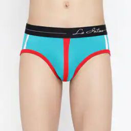 Men Colourblock Briefs with Elasticated Waist-image-44