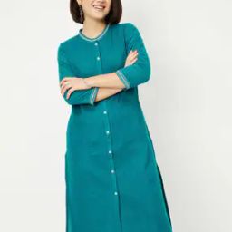 Women Pleated Straight Kurta-image-46