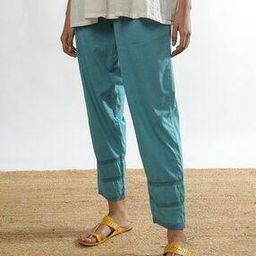 Women Pants with Lace Inserts-picture-1