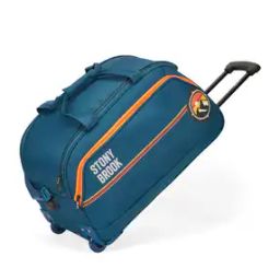 Typographic Print Soft Body Trolley Bag-image-60