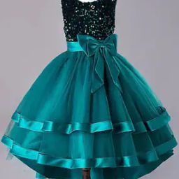 Girls Embellished Sleeveless Gown-image-10