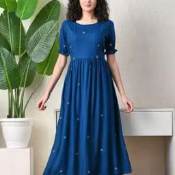 Women Printed Fit & Flare Dress-image-82