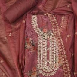 Women Embroidered Unstitched Kurta Bottom Dress Material with Dupatta-image-64