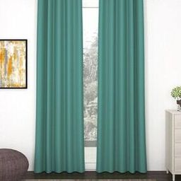 Set of 2 Blackout Door Curtains with Eyelet Header-image-130