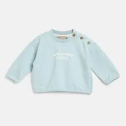 Typographic Print Sweatshirt with Ribbed Hems-image-93