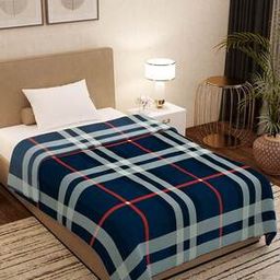 Checked Light Weight Single Bed Blanket-25