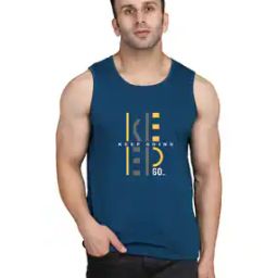 Men Typographic Print Sleeveless Vest-image-75