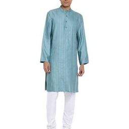 fabindia Striped Band-Collar Shirt Kurta-picture-46
