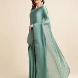 Chiffon Saree with Lace Border-image-7