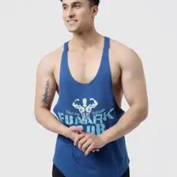 Men Typographic Scoop Neck Vest-image-16
