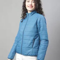 Quilted Jacket with Zip-Front-image-94