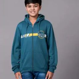 Boys Graphic Print Hoodie with Split-Kangaroo Pockets-picture-29