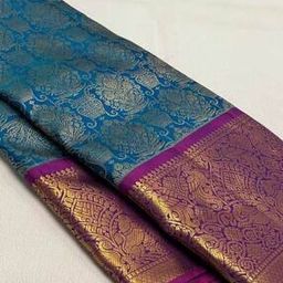Kanjeevaram Silk Saree With Full Zari waveing saree-image-88