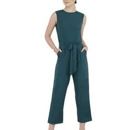 Women Belted Side Pocket Jumpsuit-image-56