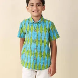 fabindia Printed Spread-Collar Shirt-picture-18