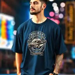 Men Graphic Loose Fit T-shirt-image-81