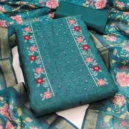 Women Embroidered 3-Piece Dress Material-image-5