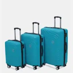 Men Set of 3 Striped Trolley Bags with TSA Lock-image-89
