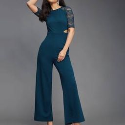 Women Knitted Waist Cut-Out Jumpsuit-image-45