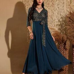 miss chase Women Self-design Gown Dress-picture-34