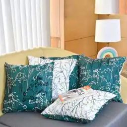  Set of 5 Microfiber Square Cushion Cover-4