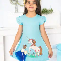 Girls Cartoon Print A-Line Dress-image-16