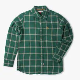 Checked Shirt with Spread Collar-image-73